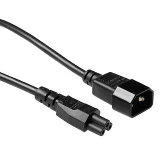 Strømkabel C5 C14 -  2,0 m 3x0,75mm² Max 2.5A Sort Mikke Mus